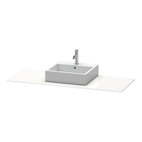 Duravit Konsole XSquare 140x55x1,6cm, m 1 AS, Ausschn mit, Ei sw