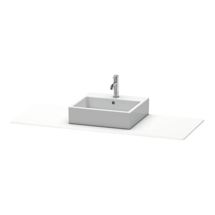Duravit Konsole XSquare 140x55x1,6cm, m 1 AS, Ausschn mit, we m