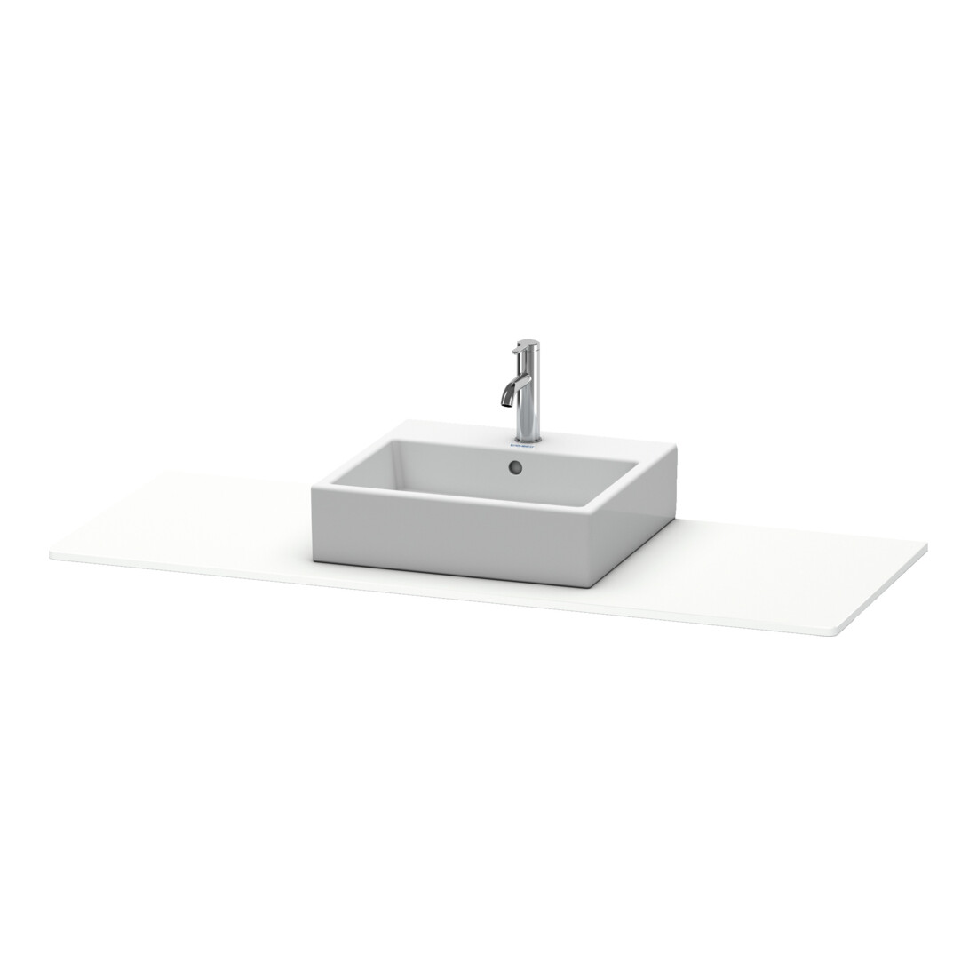 Duravit Konsole XSquare 140x55x1,6cm, m 1 AS, Ausschn mit, we m