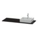 Duravit Konsole XSquare 140x55x1,6cm, m 1 AS, Ausschn re, sw hgl-3