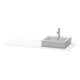 Duravit Konsole XSquare 140x55x1,6cm, m 1 AS, Ausschn re, we hgl