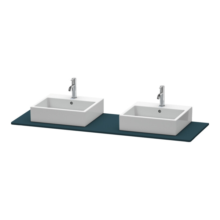 Duravit Konsole XSquare 160x55cm, bl m, m 2 Auss, Beck. beids.