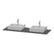 Duravit Konsole XSquare 160x55cm, gra m, m 2 Auss, Beck. beids.