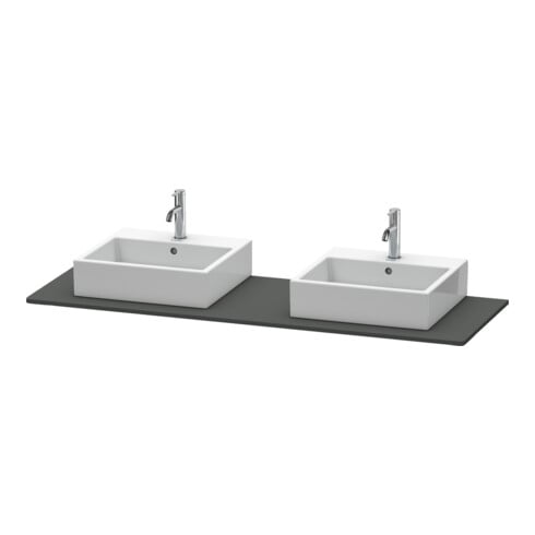Duravit Konsole XSquare 160x55cm, gra m, m 2 Auss, Beck. beids.