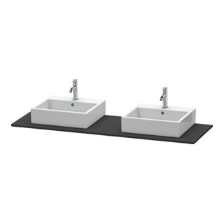 Duravit Konsole XSquare 160x55cm, gra matt, m 2 Auss, B beids.