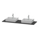 Duravit Konsole XSquare 160x55cm, gra matt, m 2 Auss, B beids.-1