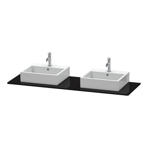 Duravit Konsole XSquare 160x55cm, s g, m 2 Auss, Beck. beids.