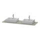 Duravit Konsole XSquare 160x55cm, st-g m, m 2 Auss, Beck. beids.-3