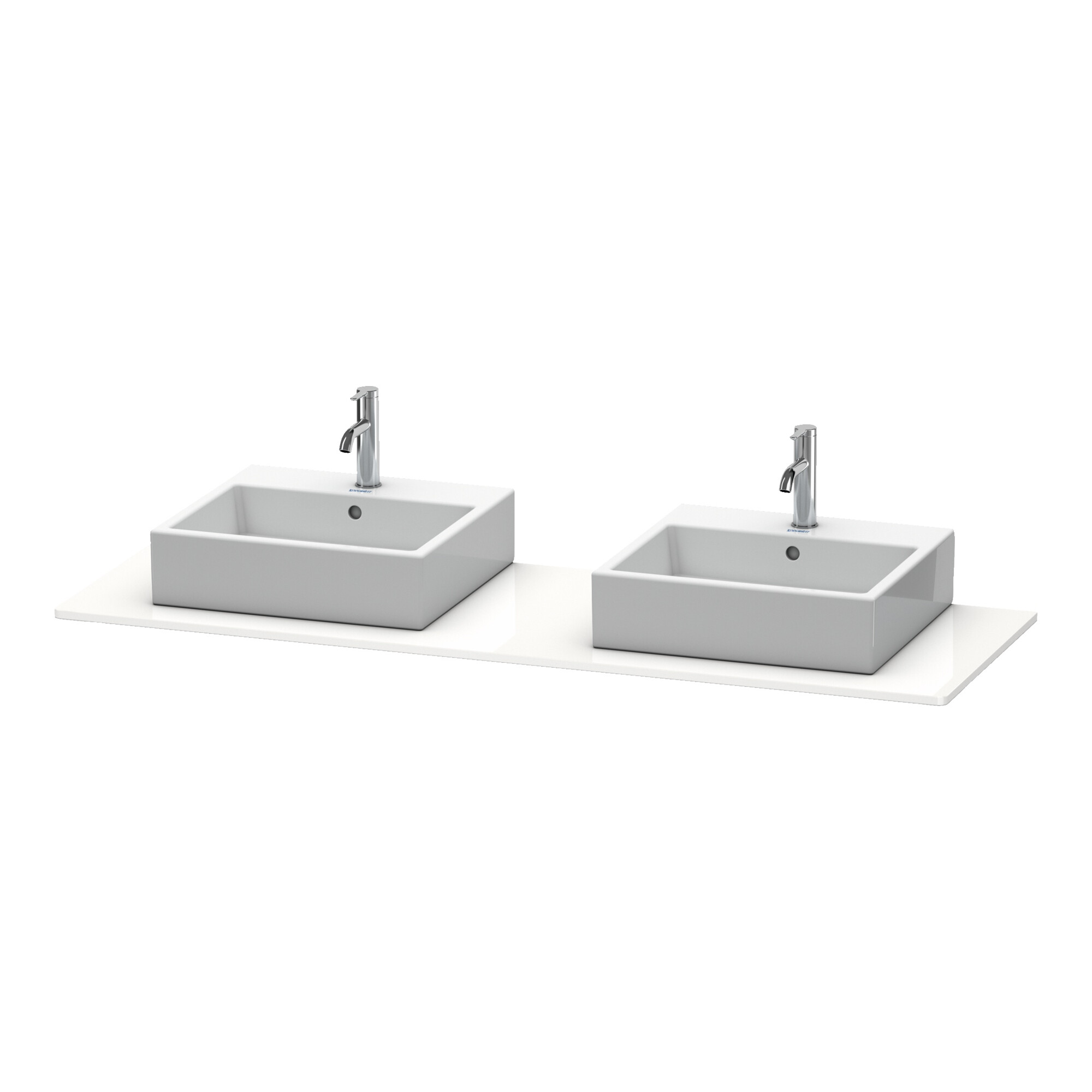 Duravit Konsole XSquare 160x55cm, T, m 2 Auss, Beck. beids.