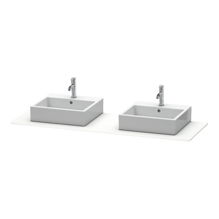 Duravit Konsole XSquare 160x55cm, w m, m 2 Auss, Beck. beids.