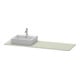 Duravit Konsole XSquare 160x55x1,6 cm, avec 1 AS, B gauche, Tau satin mat-3