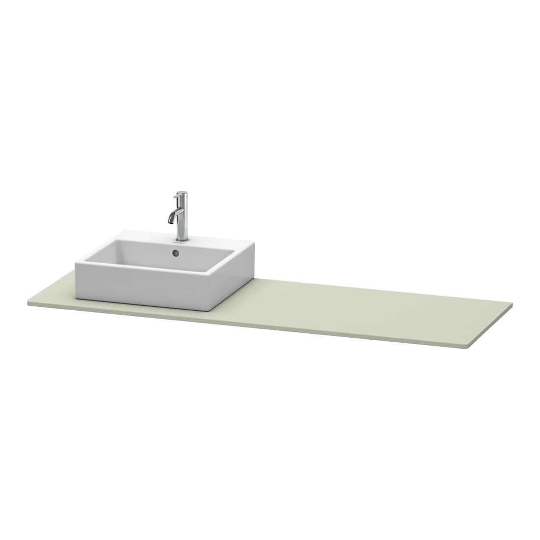 Duravit Konsole XSquare 160x55x1,6 cm, avec 1 AS, B gauche, Tau satin mat