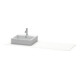 Duravit Konsole XSquare 160x55x1,6 cm, avec 1 AS, cuve gauche, blanc mat-1