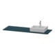 Duravit Konsole XSquare 160x55x1,6cm, m 1 AS, B re, blau s-matt