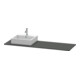 Duravit Konsole XSquare 160x55x1,6cm, m 1 AS, Beck. li, graph m