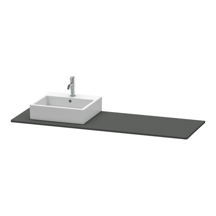 Duravit Konsole XSquare 160x55x1,6cm, m 1 AS, Beck. li, graph m
