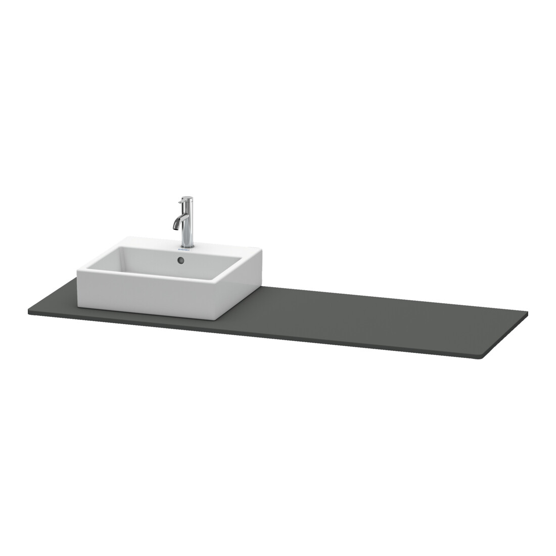 Duravit Konsole XSquare 160x55x1,6cm, m 1 AS, Beck. li, graph m