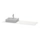 Duravit Konsole XSquare 160x55x1,6cm, m 1 AS, Beck. li, we hgl-3