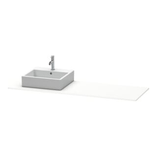 Duravit Konsole XSquare 160x55x1,6cm, m 1 AS, Beck. li, we matt