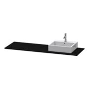 Duravit Konsole XSquare 160x55x1,6cm, m 1 AS, Beck. re, Ei sw