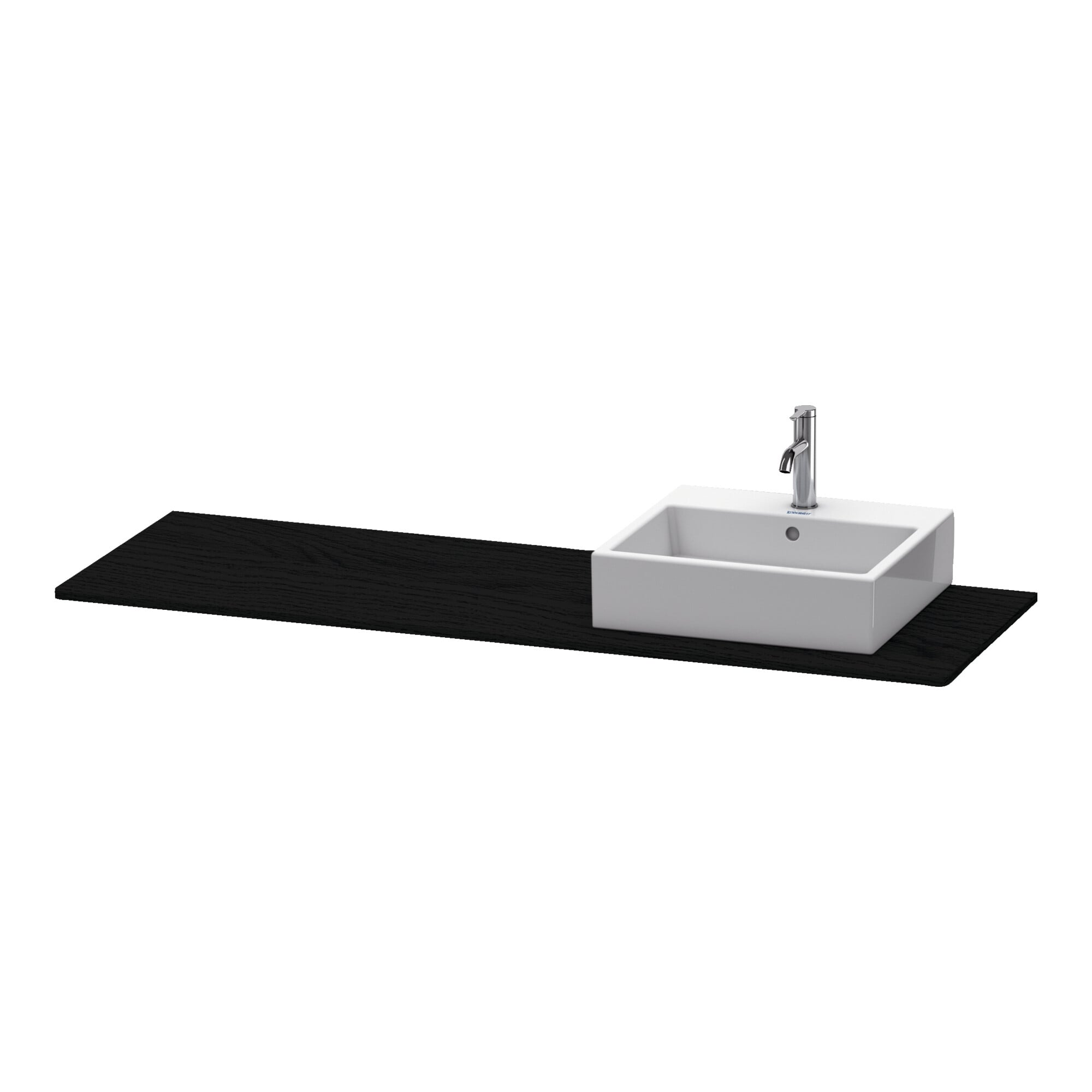 Duravit Konsole XSquare 160x55x1,6cm, m 1 AS, Beck. re, Ei sw