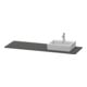Duravit Konsole XSquare 160x55x1,6cm, m 1 AS, Beck. re, graph m-3
