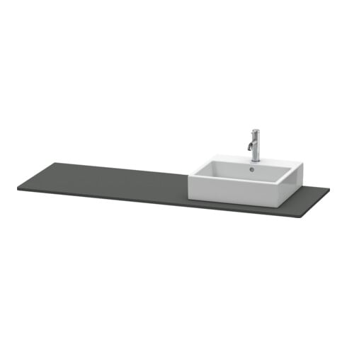 Duravit Konsole XSquare 160x55x1,6cm, m 1 AS, Beck. re, graph m