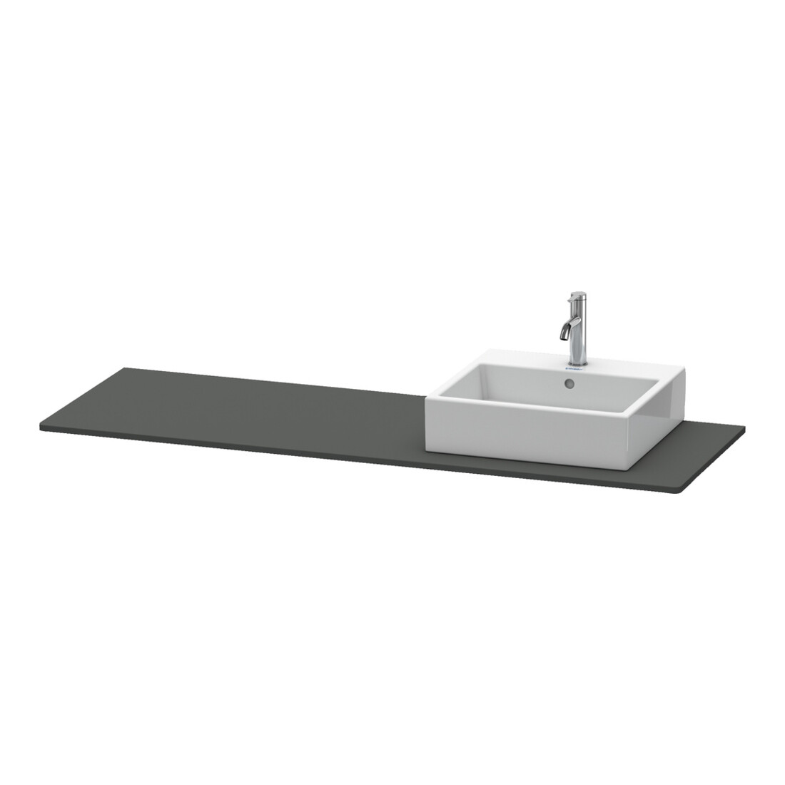 Duravit Konsole XSquare 160x55x1,6cm, m 1 AS, Beck. re, graph m
