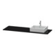Duravit Konsole XSquare 160x55x1,6cm, m 1 AS, Beck. re, sw hgl