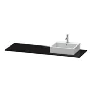 Duravit Konsole XSquare 160x55x1,6cm, m 1 AS, Beck. re, sw hgl-3