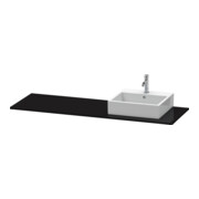 Duravit Konsole XSquare 160x55x1,6cm, m 1 AS, Beck. re, sw hgl-4