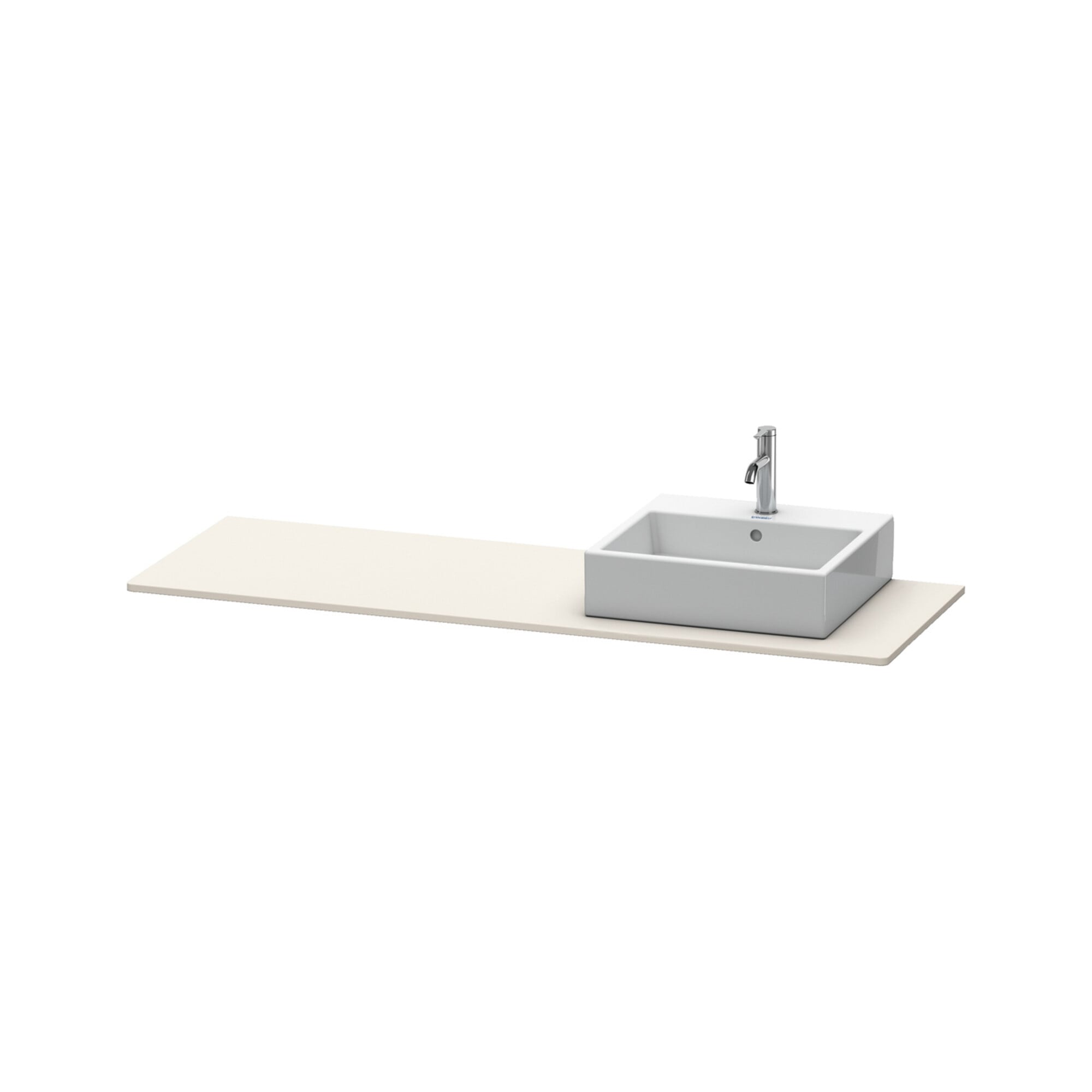 Duravit Konsole XSquare 160x55x1,6cm, m 1 AS, Beck. re, Tau matt