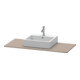 Duravit Konsole XSquare 80x55 cm, basalt mat, avec 1 découpe-3