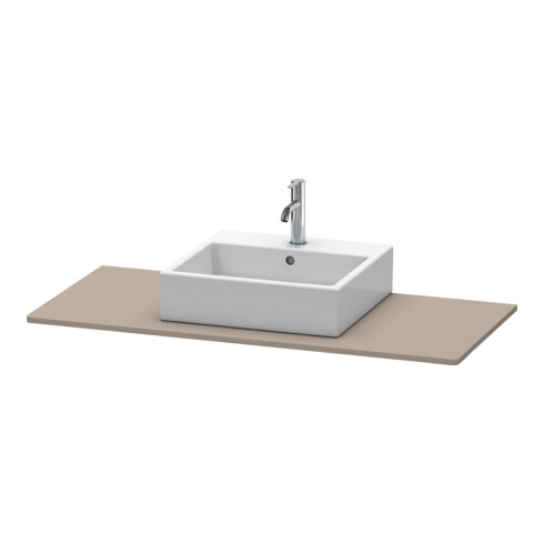 Duravit Konsole XSquare 80x55 cm, basalt mat, avec 1 découpe