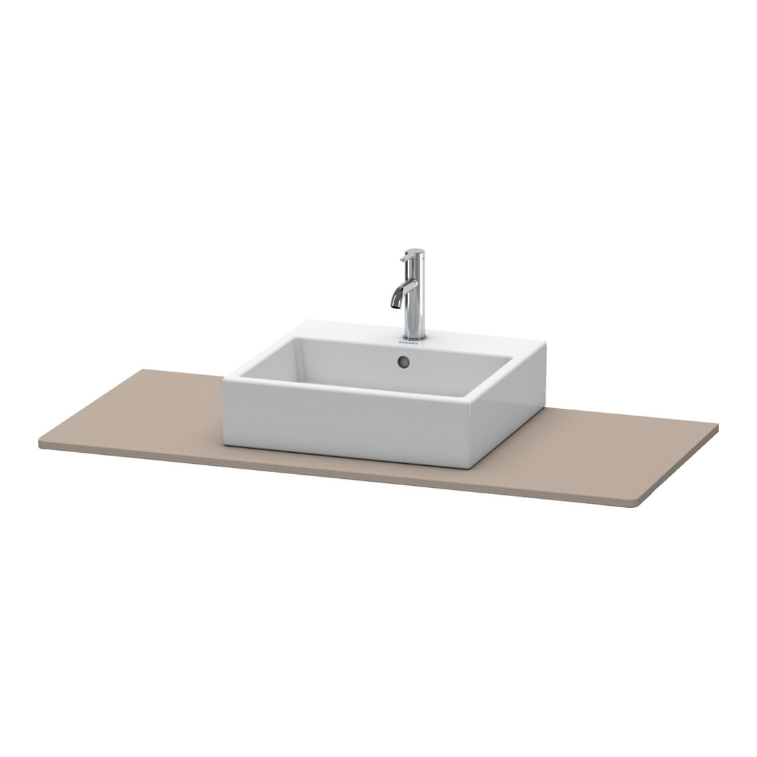 Duravit Konsole XSquare 80x55 cm, basalt mat, avec 1 découpe
