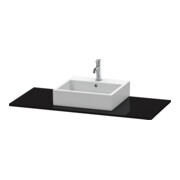 Duravit Konsole XSquare 80x55 cm, blanc brillant, avec 1 découpe-3