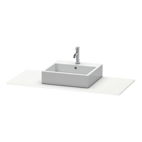 Duravit Konsole XSquare 80x55 cm, blanc mat, avec 1 découpe