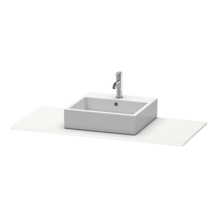 Duravit Konsole XSquare 80x55 cm, blanc mat, avec 1 découpe