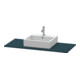 Duravit Konsole XSquare 80x55 cm, bleu mat, avec 1 découpe