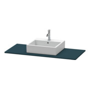 Duravit Konsole XSquare 80x55 cm, bleu mat, avec 1 découpe-3