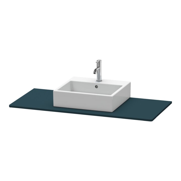 Duravit Konsole XSquare 80x55 cm, bleu mat, avec 1 découpe