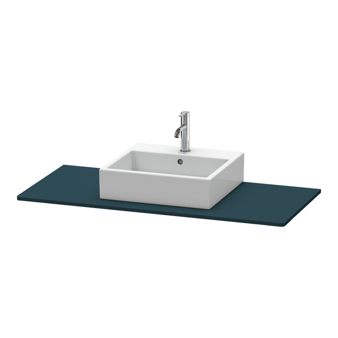 Duravit Konsole XSquare 80x55 cm, bleu mat, avec 1 découpe