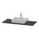 Duravit Konsole XSquare 80x55 cm, graphite mat, avec 1 découpe-1