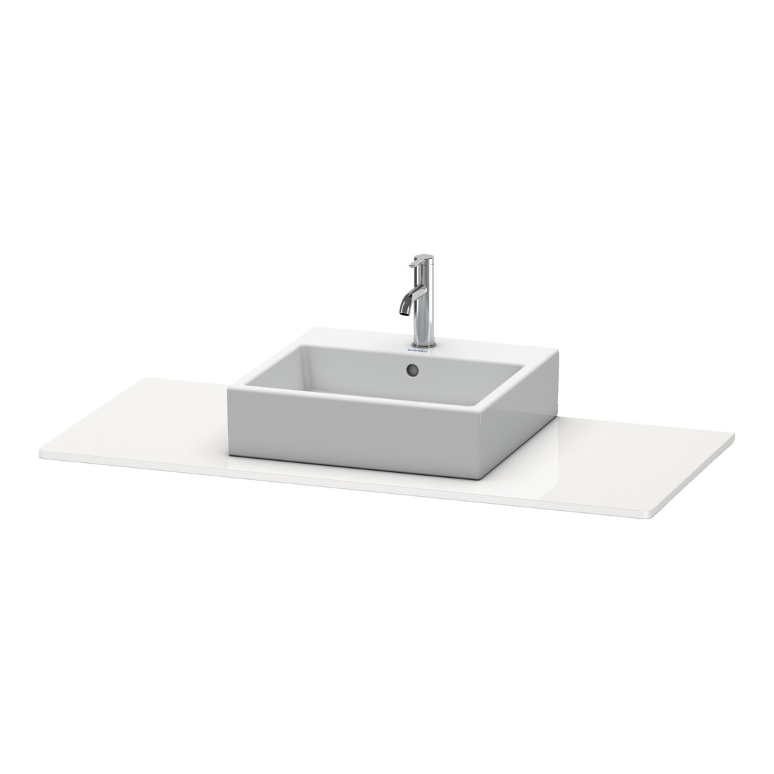 Duravit Konsole XSquare 80x55 cm, graphite mat, avec 1 découpe