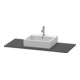 Duravit Konsole XSquare 80x55 cm, graphite mat, avec 1 découpe-3