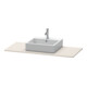 Duravit Konsole XSquare 80x55 cm, taupe, avec 1 découpe-3