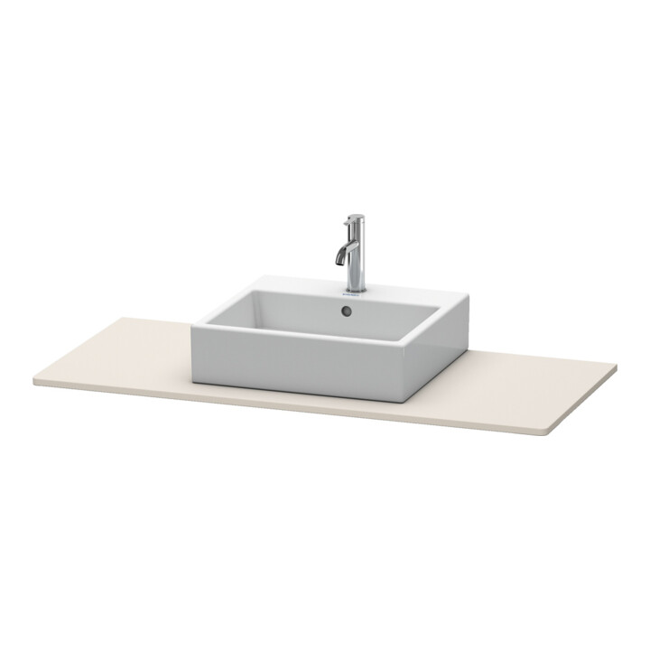 Duravit Konsole XSquare 80x55 cm, taupe, avec 1 découpe