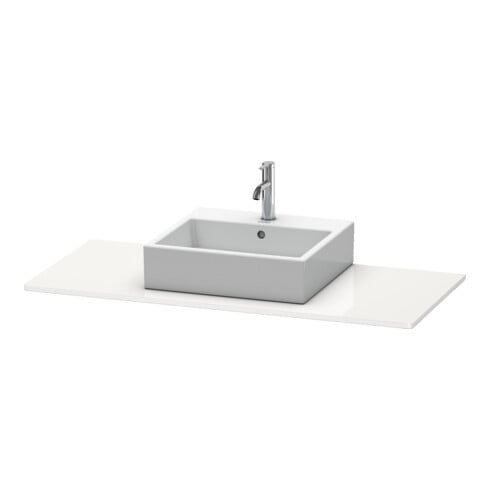 Duravit Konsole XSquare 80x55 cm, taupe supermat, avec 1 découpe
