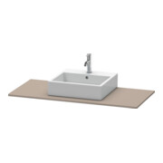 Duravit Konsole XSquare 80x55cm, Basalt matt, mit 1 Ausschnitt-3