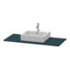 Duravit Konsole XSquare 80x55cm, blau s-matt, mit 1 Ausschnitt